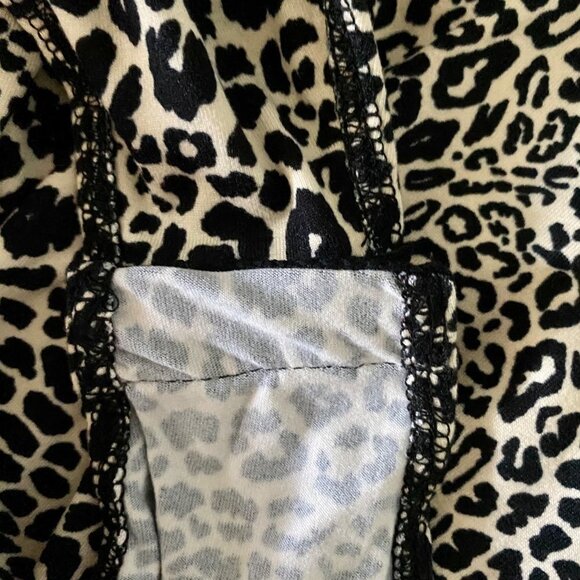Socialite Curve Square Neck Animal Print Bodysuit 1X NEW - Picture 5 of 8